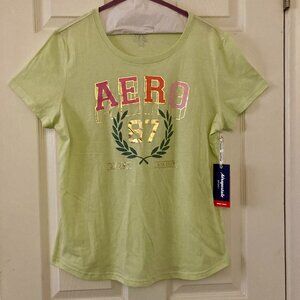 NWT, SZ XL, Aeropostale Sport, Aero 87 T shirt, Green